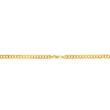 9ct Yellow Gold Extra Flat Curb 160 Gauge 60cm Chain