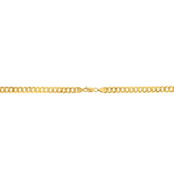 9ct Yellow Gold Extra Flat Curb 160 Gauge 60cm Chain