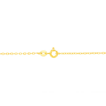 9ct Yellow Gold Fine Trace 35 Gauge 45cm Chain