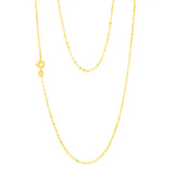 9ct Yellow Gold Fine Trace 35 Gauge 50cm Chain