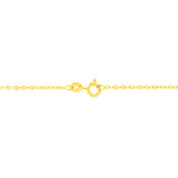9ct Yellow Gold Fine Trace 35 Gauge 50cm Chain