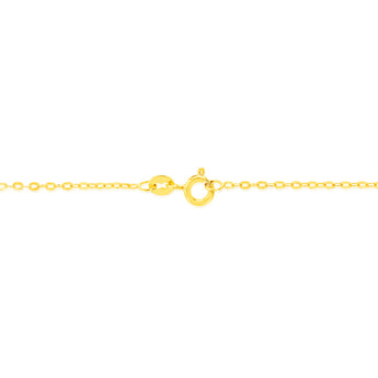 9ct Yellow Gold Fine Trace 35 Gauge 50cm Chain