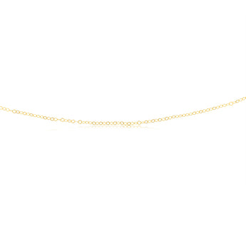 9ct Yellow Gold Fine 40+5cm Chain