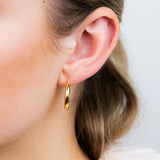 9ct Yellow Gold Polished 15mm Hoop Earrings