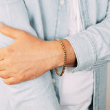 9ct Yellow Gold Superlight Hollow 180 Gauge Miami 20cm Bracelet