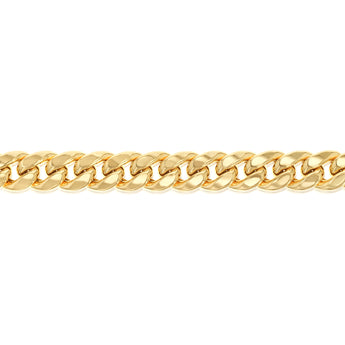 9ct Yellow Gold Superlight Hollow 250 Gauge Miami 60cm Chain