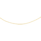 9ct Yellow Gold Hollow 42 Gauge Double Rope 45cm Chain