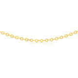 9ct Yellow Gold Link Hollow Chain 50cm Chain