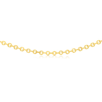 9ct Yellow Gold Link Hollow Chain 50cm Chain