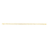 9ct Yellow Gold Link Chain Hollow 19cm Bracelet