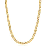 9ct Yellow Gold Textured Herringbone Hollow 50cm Chain