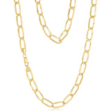 9ct Yellow Gold Hollow 55ccm Figaro Chain
