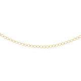 9ct Yellow Gold Hollow 45cm Curb Chain