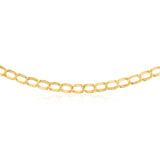 9ct Yellow Gold Hollow 45cm Curb Chain