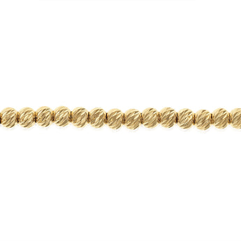9ct Yellow Gold Fancy Beads Bracelet