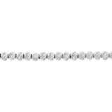 9ct White Gold Fancy Beads Bracelet