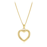 9ct Yellow Gold Heart Pendant