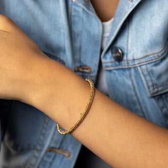 9ct Yellow Gold Mesh Bracelet