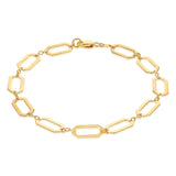 9ct Yellow Gold Cheval Link Bracelet