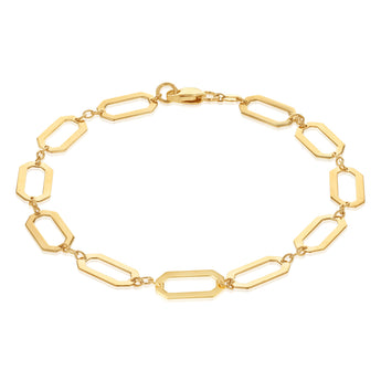 9ct Yellow Gold Cheval Link Bracelet