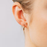 9ct Yellow Gold Plain 10mm Sleeper Earrings