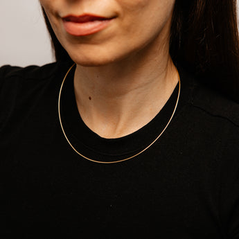 9ct Yellow Gold 45cm Omega Chain