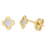 Clover Stud Earrings in 9ct Yellow Gold
