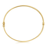 Plain Hinge Bangle in 9ct Yellow Gold