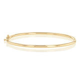 Plain Hinge Bangle in 9ct Yellow Gold