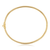 Plain Hinge Bangle in 9ct Yellow Gold