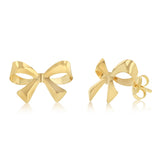 Bow Stud Earrings in 9ct Yellow Gold