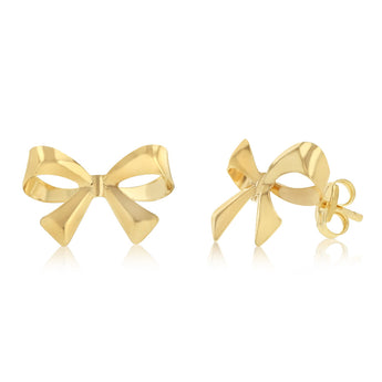 Bow Stud Earrings in 9ct Yellow Gold