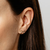 Bow Stud Earrings in 9ct Yellow Gold