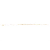 30 Gauge Hollow Dicut Figarope 18cm Bracelet in 9ct Yellow Gold