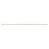 30 Guage Hollow Dicut Rope 25cm Anklet in 9ct Yellow Gold