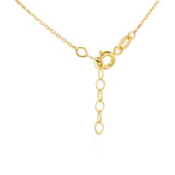 Multicolour Cubic Zirconia 43CM Adjustable Chain in 9ct Yellow Gold