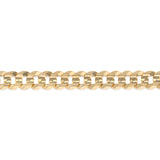 Flat Curb 21cm Bracelet in 9ct Yellow Gold