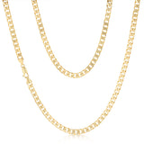 Curb 55cm Chain in 9ct Yellow Gold