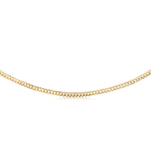 Flat Curb 50cm Chain in 9ct Yellow Gold
