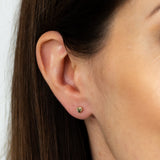 9ct Yellow Gold Small Polished Heart Stud Earrings