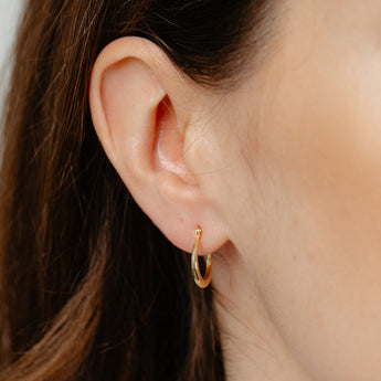 9ct Yellow Gold Creole Hoop Earrings