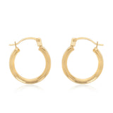 9ct Yellow Gold Polished 13mm Hoop Earrings