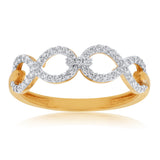 9ct Yellow Gold Cubic Zirconia Ring