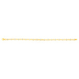 Fancy Cubic Zirconia 19cm Bracelet in 9ct Yellow Gold