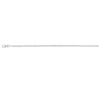 9ct White Gold Cubic Zirconia 19cm Fancy Bracelet