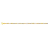 9ct Yellow Gold Cubic Zirconia Fancy 18cm Bracelet