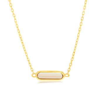 9ct Yellow Gold Natural Citrine Pendant On Chain