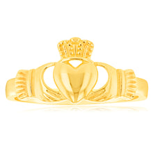 Load image into Gallery viewer, 9ct Yellow Gold Claddagh Ring