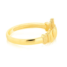 Load image into Gallery viewer, 9ct Yellow Gold Claddagh Ring