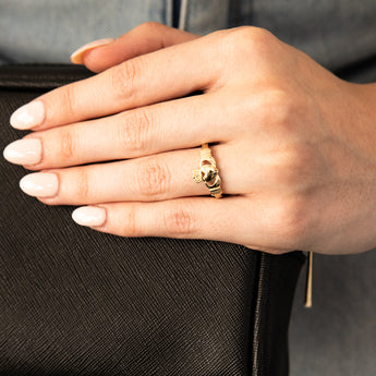 9ct Yellow Gold Claddagh Ring